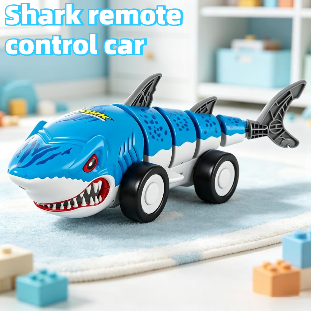 Party Games Birthday - 2.4G RC Shark Car Toy Rechargeable