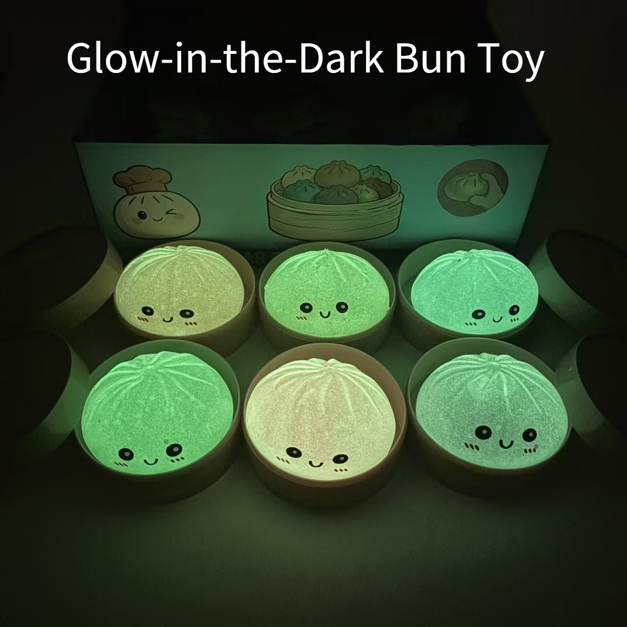 Party Games Steam Free - 1set 1 Bun+1 Steaming Pot Glow