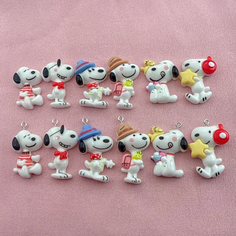Party Games Birthday - 10pcs resin cute little dog pendant,