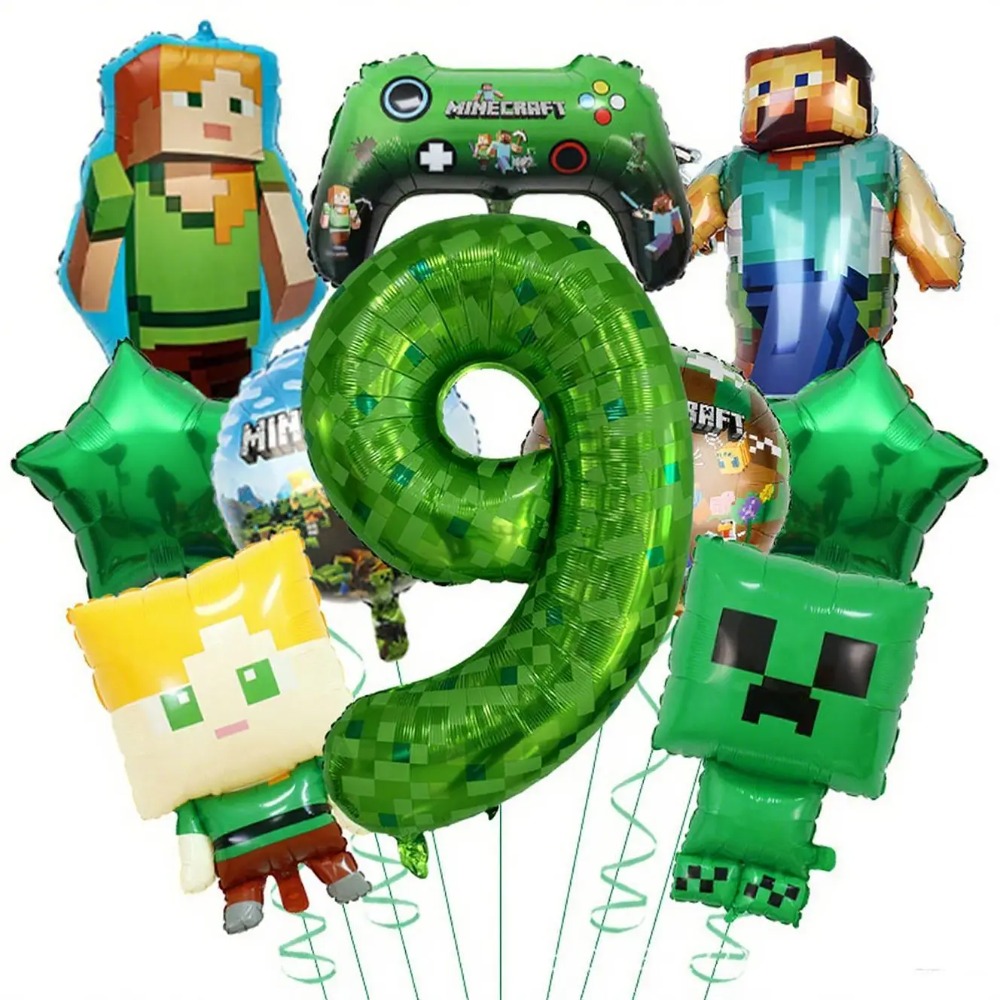 Party Games Minecraft - Hot Game Minecrafts Green Digital 1-9