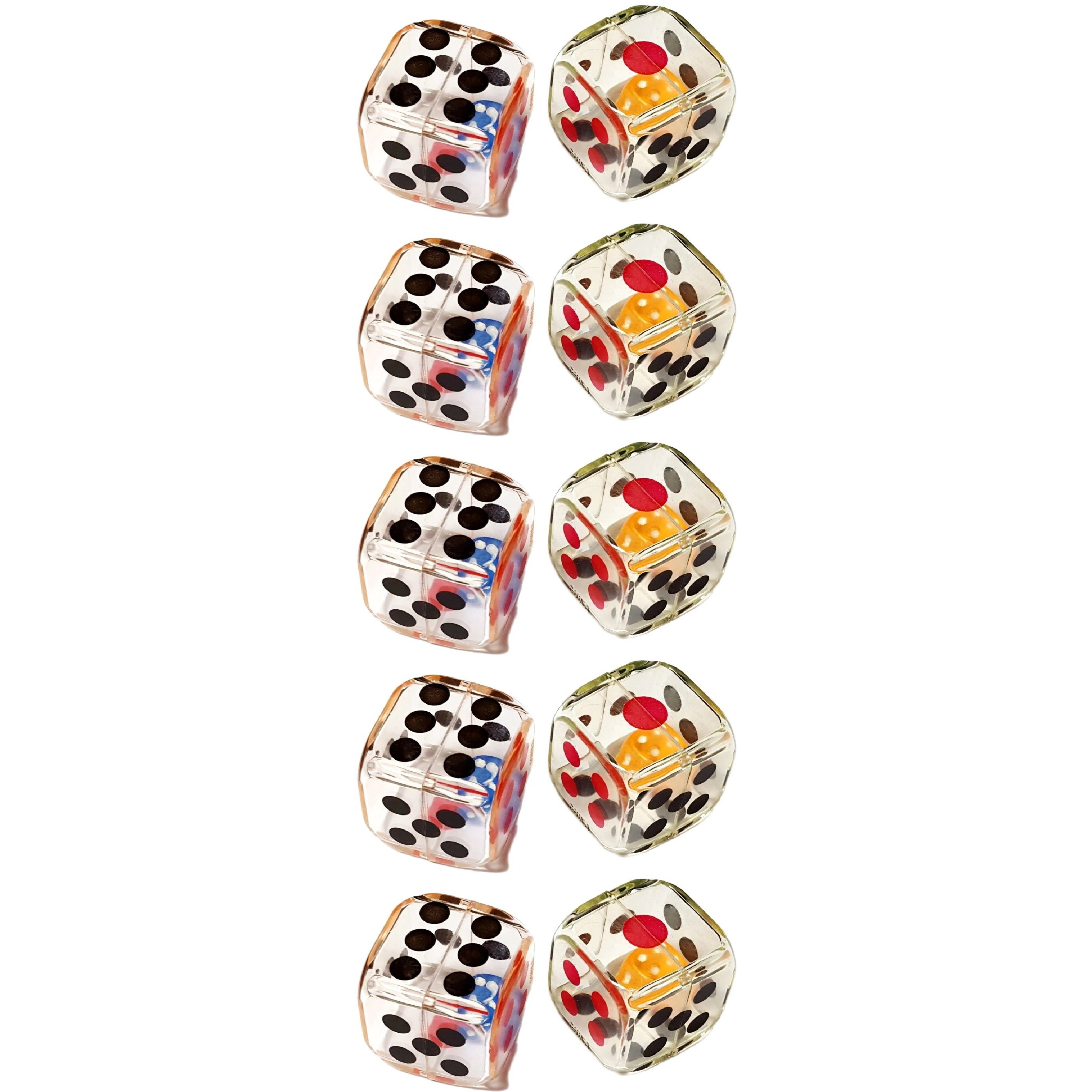 Party Games Easter For Kids - 24 Pcs Dice-in-dice 28mm Transparent Dice