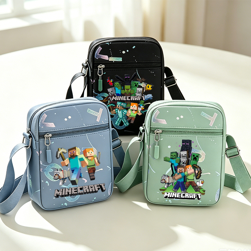 Party Games Minecraft - Game Themed Shoulder Bag Minecrafted Cartoon