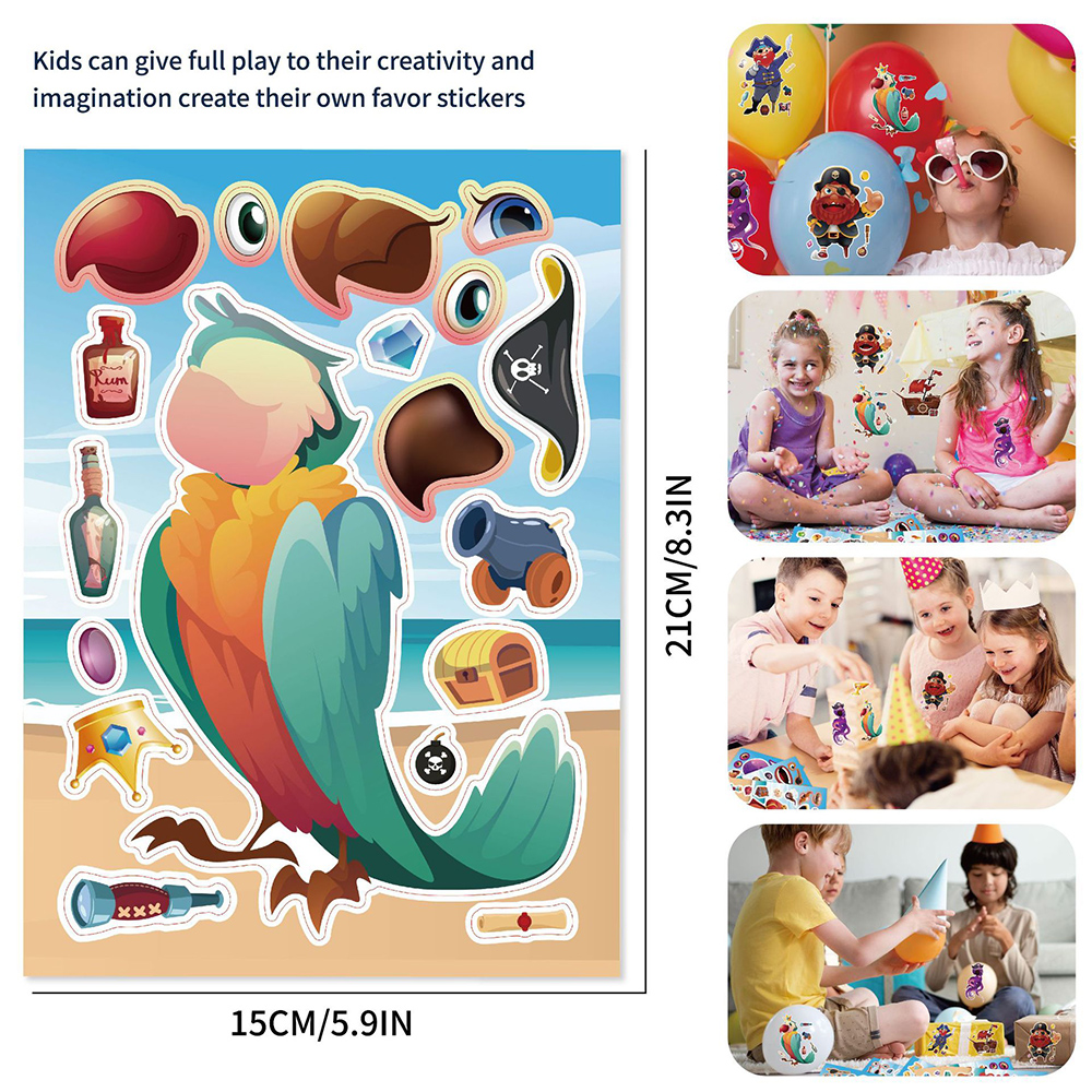 8/16Sheets Cool Pirate Ship Pu - Party Games Instagram 리뷰 및 가격