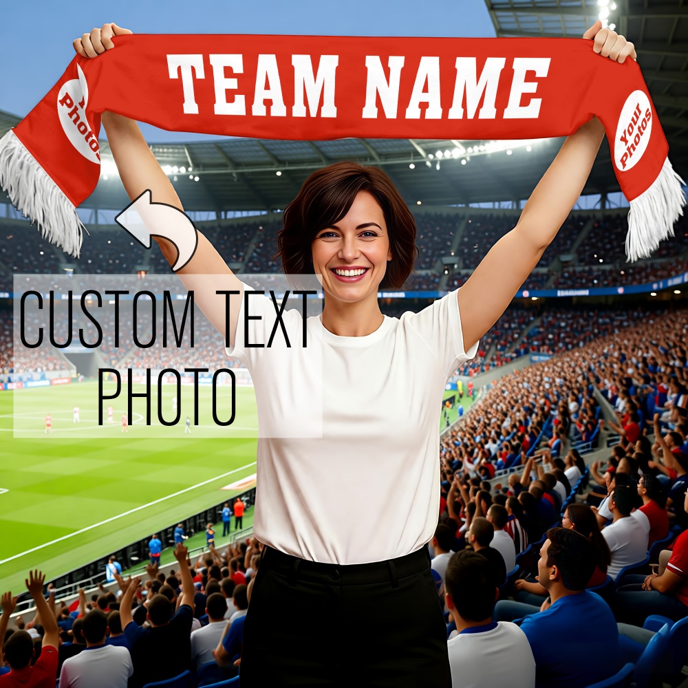 1pc Custom Team Fan Scarf - Pe - Party Games Name 리뷰 및 가격