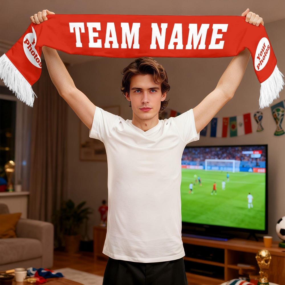 1pc Custom Team Fan Scarf - Pe - Party Games Name 리뷰 및 가격