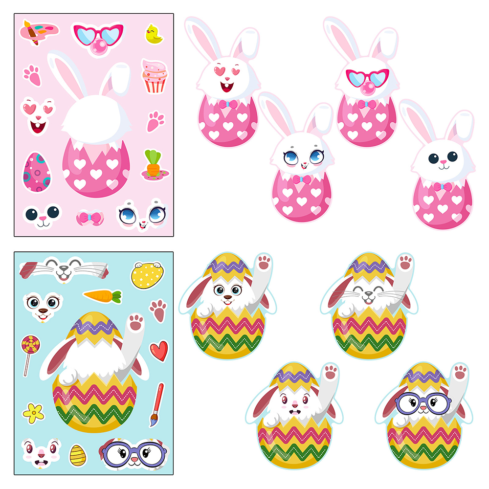 6/12Sheets Cute Easter Rabbit  - Party Games Instagram 리뷰 및 가격