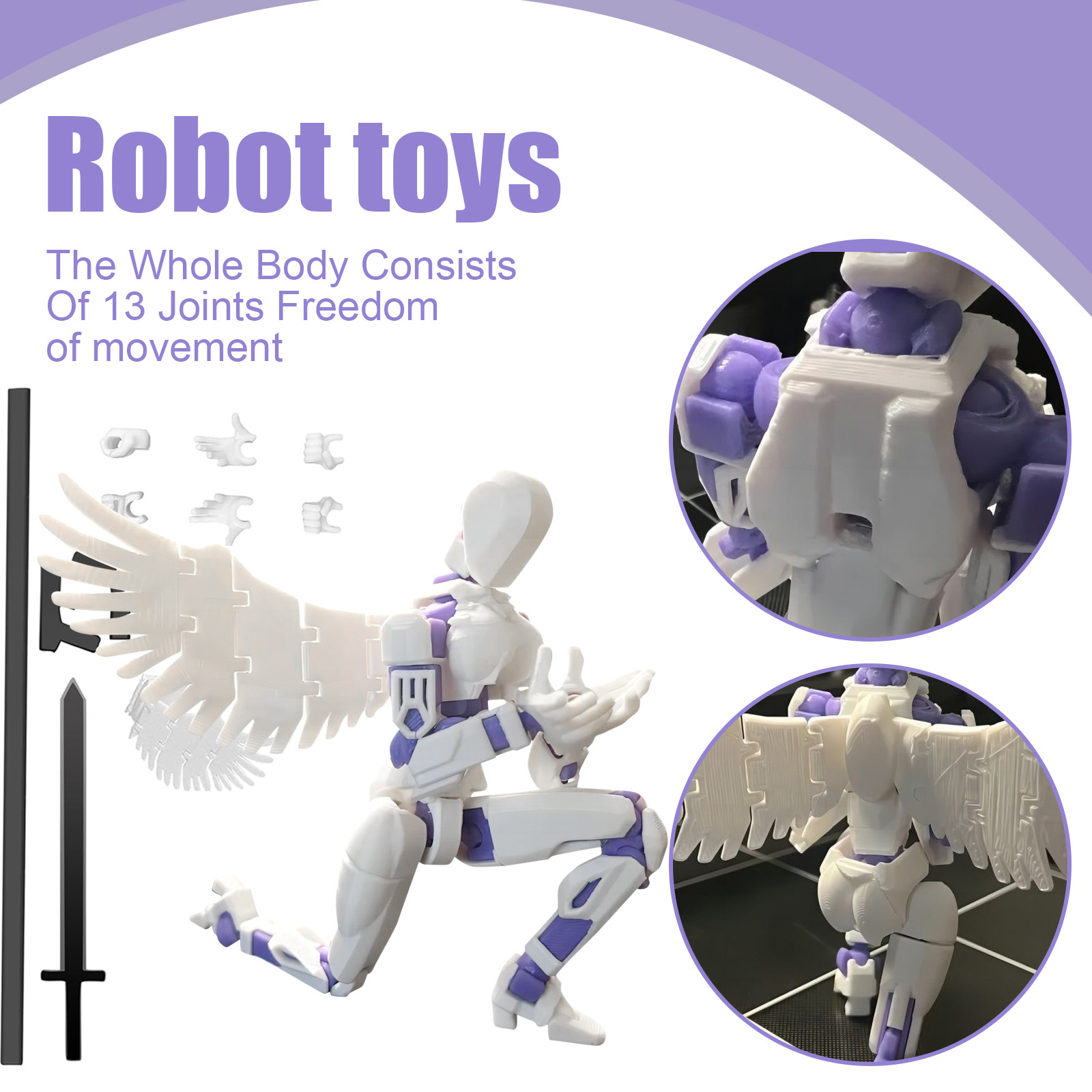 Multi-jointed Movable Robot 3. - Party Games Easter For Kids 리뷰 및 가격