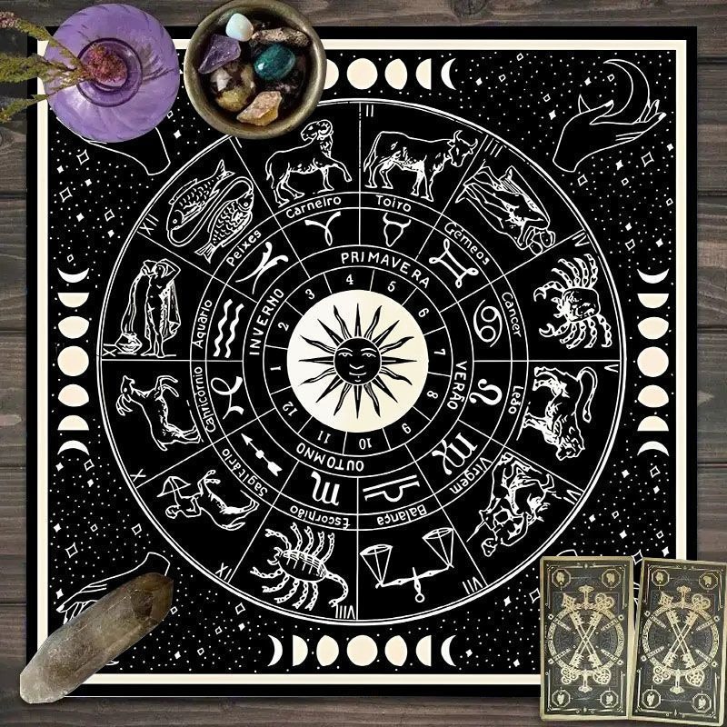 Zodiac Pattern Tarot Cloth - S - Zodiac Party Games 리뷰 및 가격