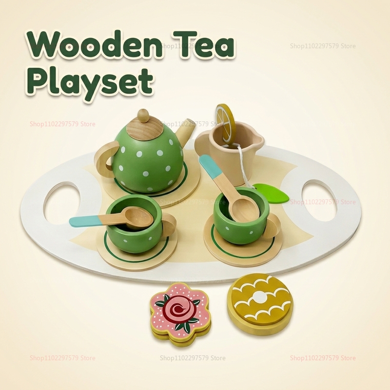 Kids Wooden Afternoon Tea Set  - Party Games You Can Play 리뷰 및 가격