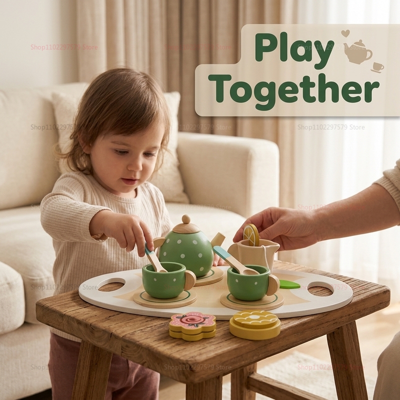 Kids Wooden Afternoon Tea Set  - Party Games You Can Play 리뷰 및 가격