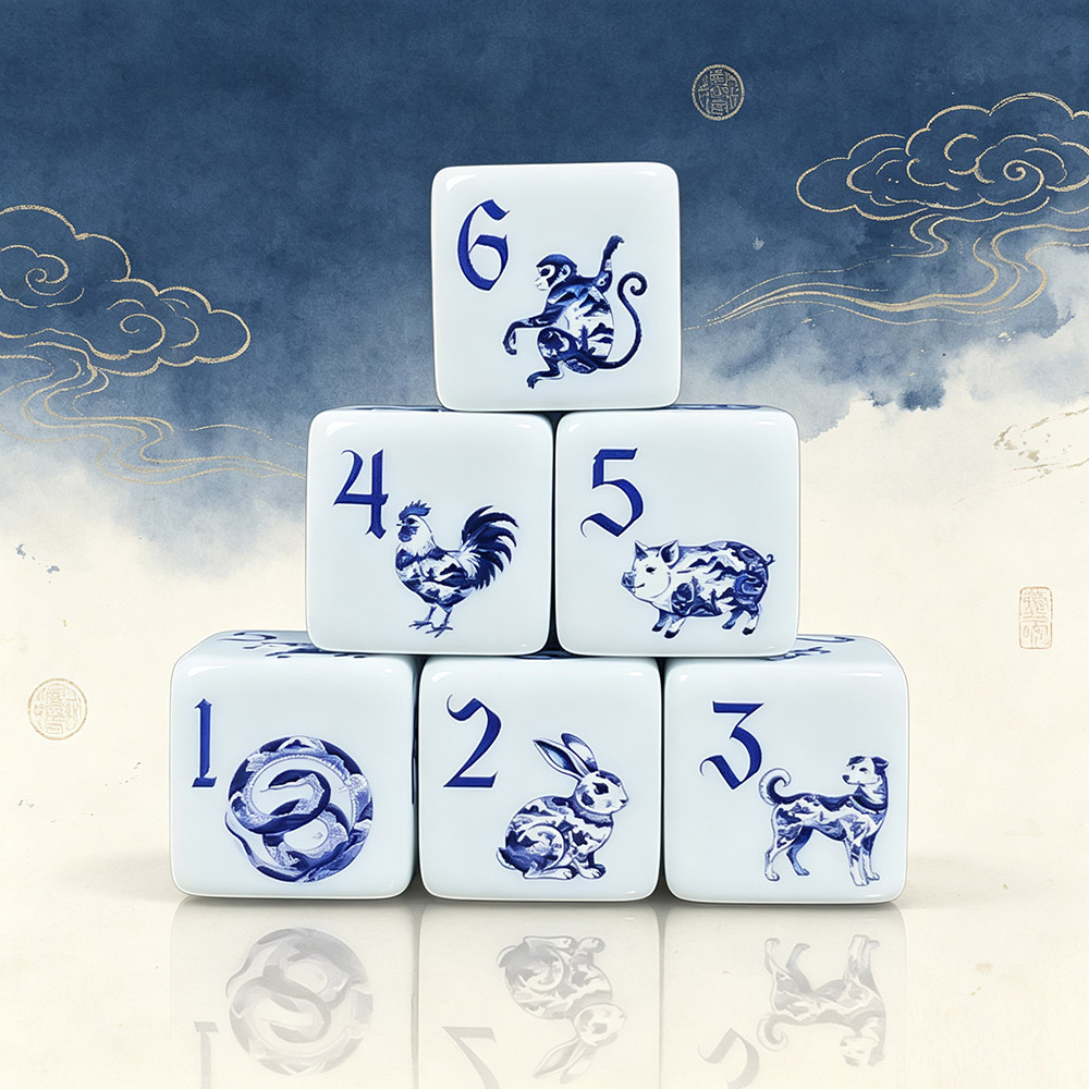 12Pcs 16MM D6 Printed Acrylic  - Zodiac Party Games 리뷰 및 가격