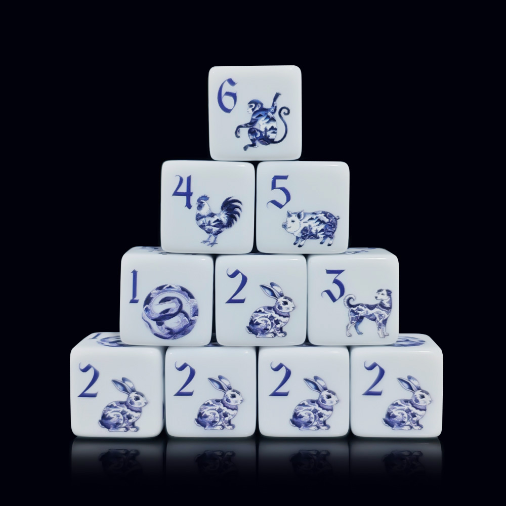 12Pcs 16MM D6 Printed Acrylic  - Zodiac Party Games 리뷰 및 가격