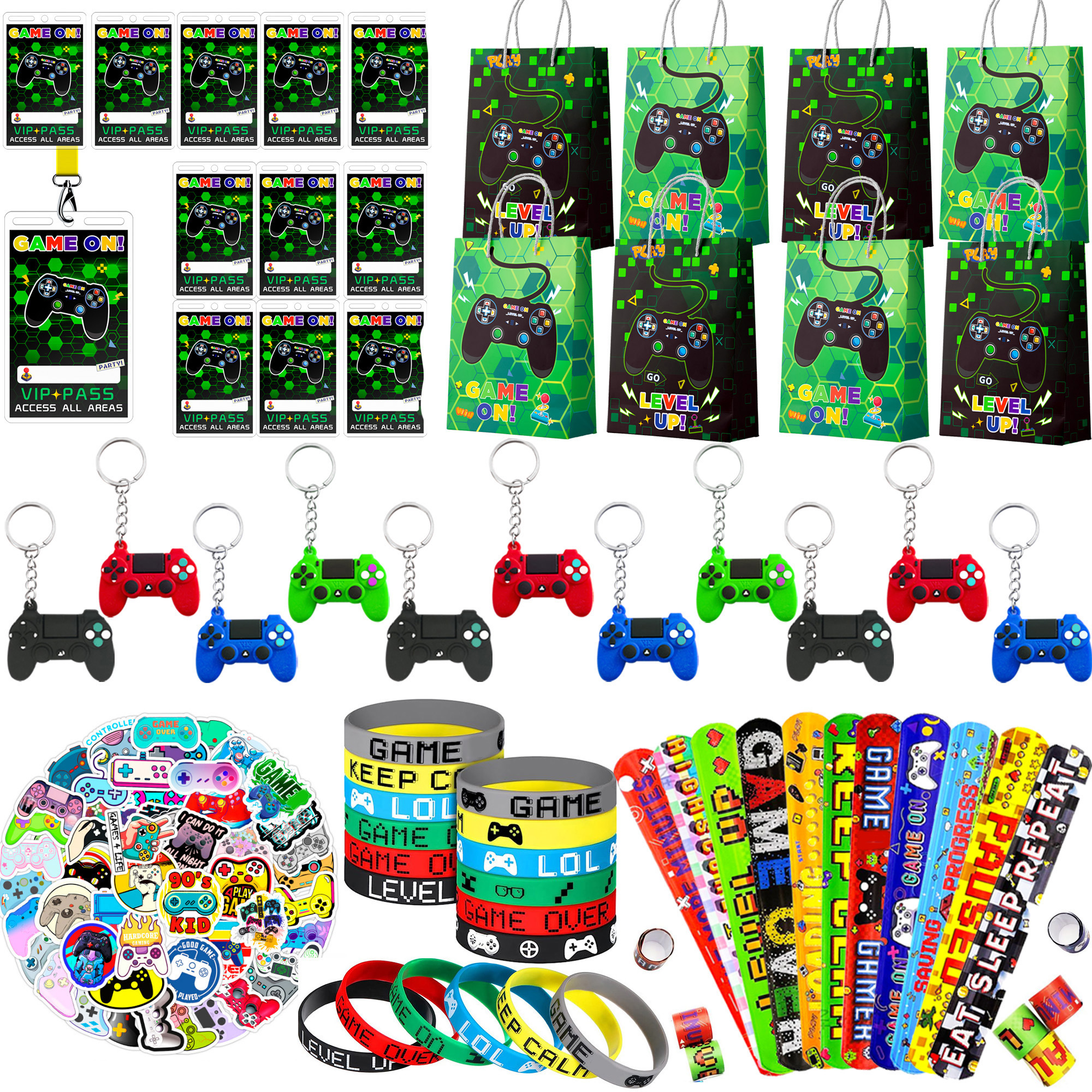 110 Pcs Gamer Party Favors Set - Party Games Game Pass 리뷰 및 가격