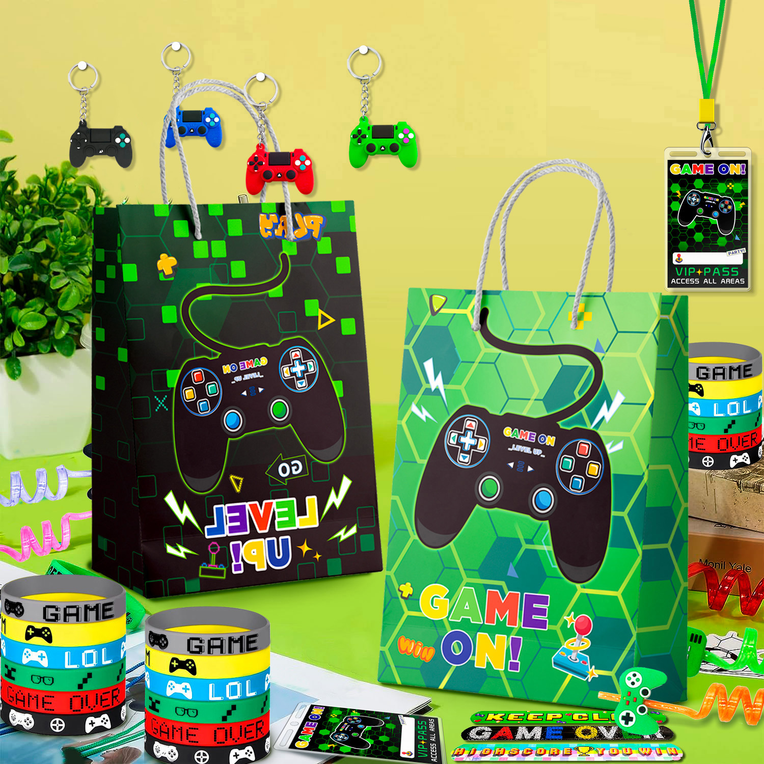 110 Pcs Gamer Party Favors Set - Party Games Game Pass 리뷰 및 가격