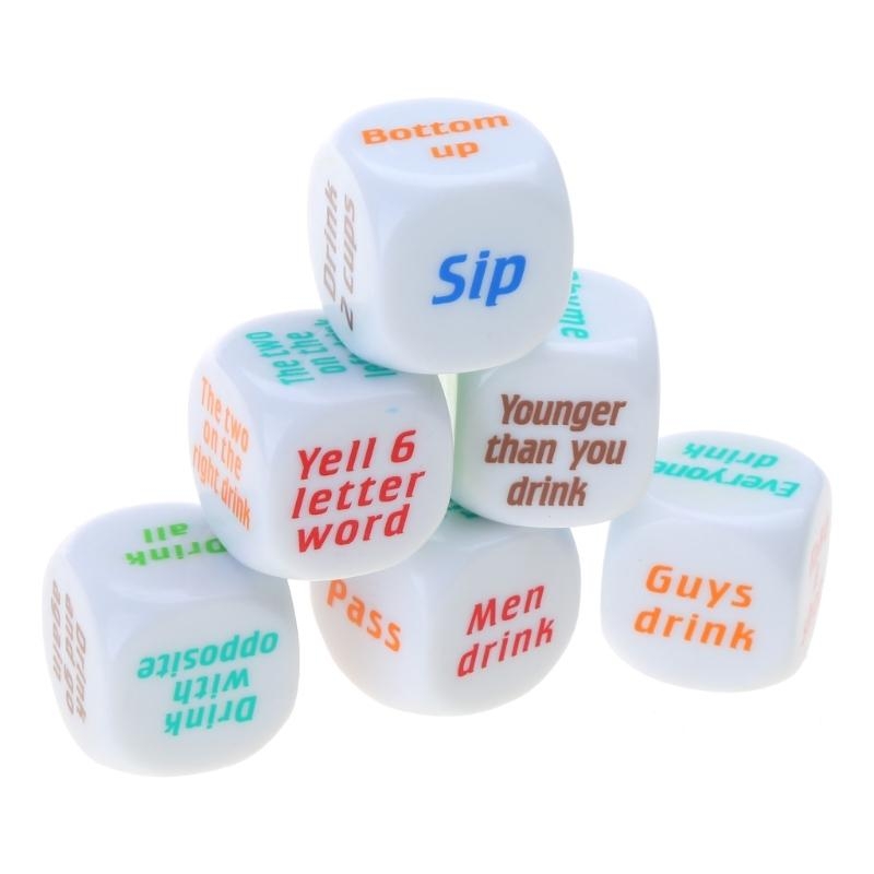   6Pcs 25mm Adult Drinking Par - Party Games Adults Drinking 리뷰 및 가격