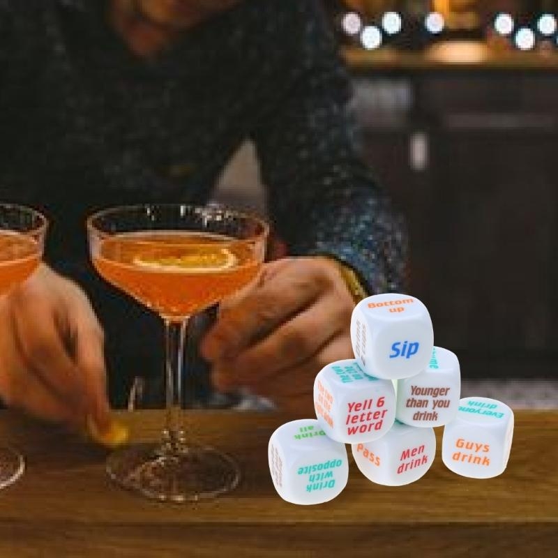   6Pcs 25mm Adult Drinking Par - Party Games Adults Drinking 리뷰 및 가격
