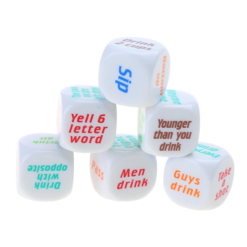   6Pcs 25mm Adult Drinking Par - Party Games Adults Drinking 리뷰 및 가격