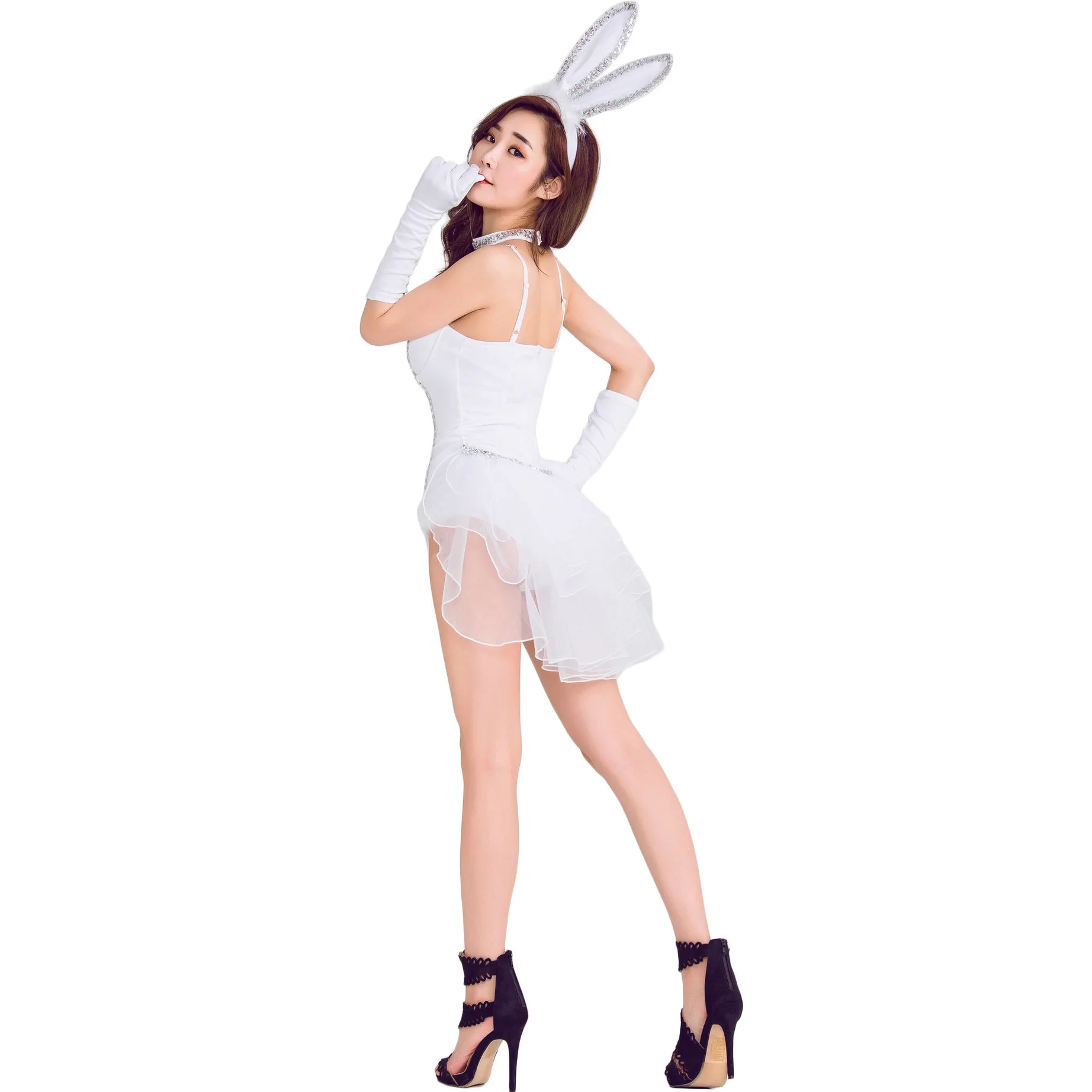 White Sexy Tuxedo Bunny Girl C - Party Games Bunny 리뷰 및 가격