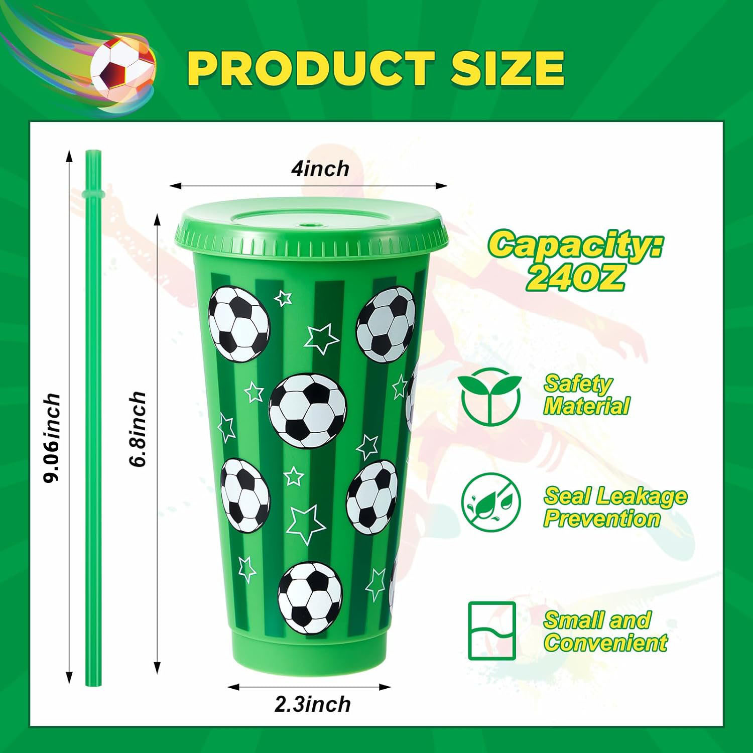 6/12Pcs 710ML Plastic Football - Party Games Adults Drinking 리뷰 및 가격
