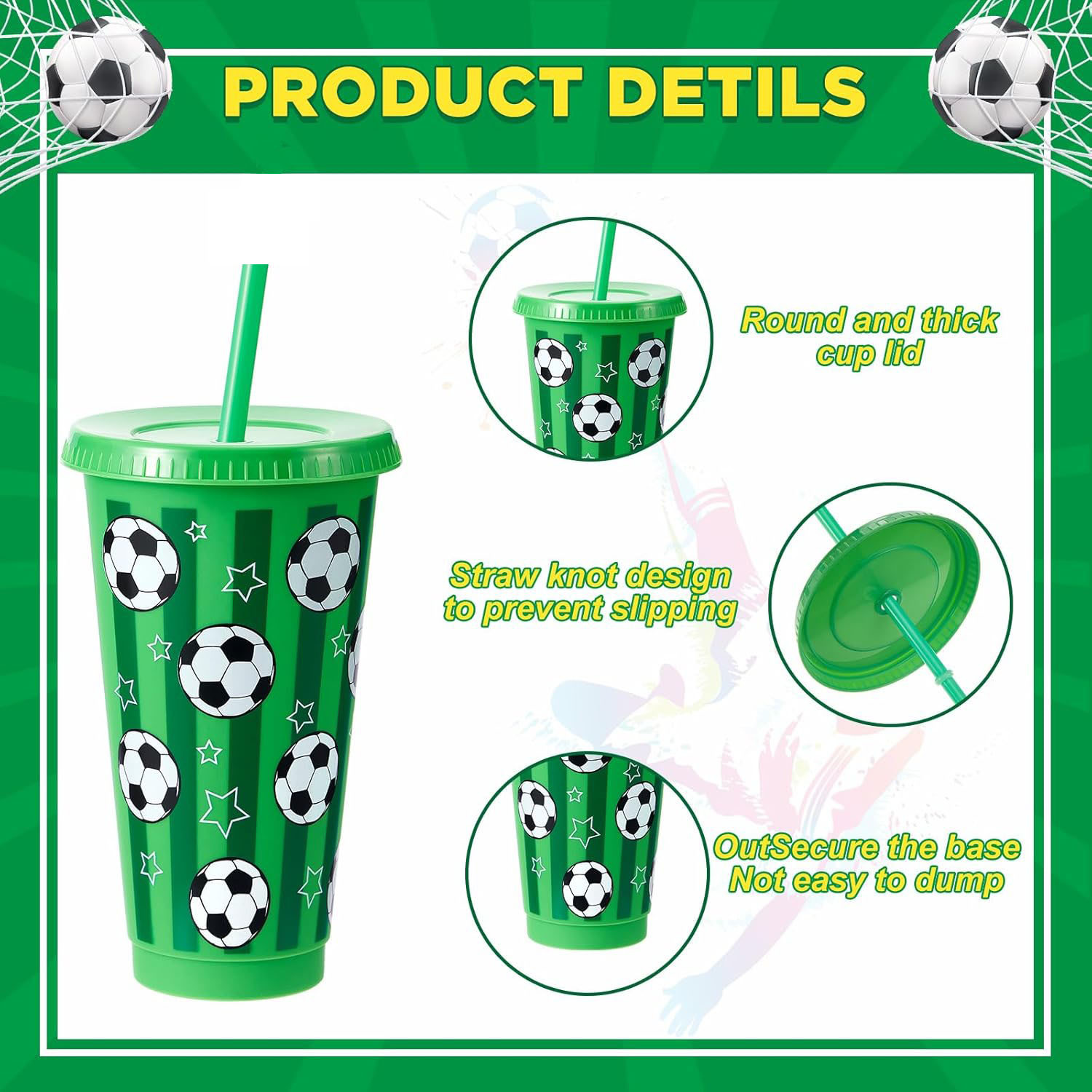 6/12Pcs 710ML Plastic Football - Party Games Adults Drinking 리뷰 및 가격
