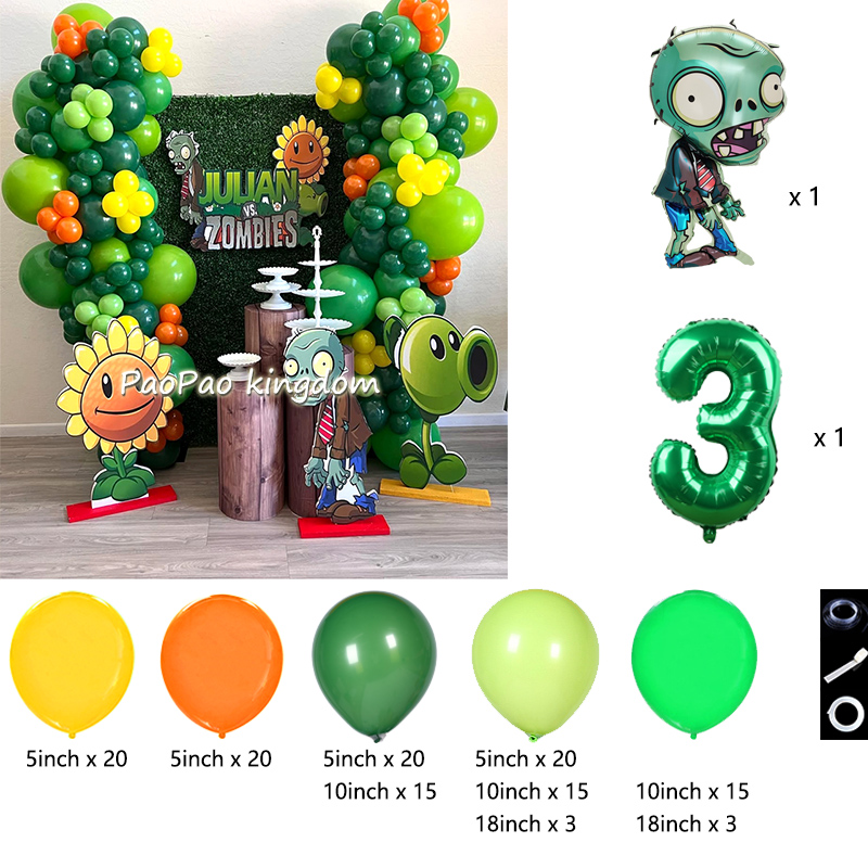 Plants Vs. Z-Zombies Balloons  - Party Games Bunny 리뷰 및 가격