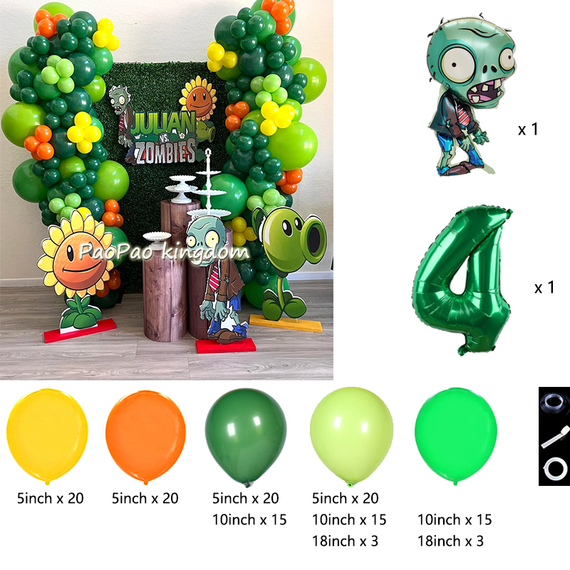 Plants Vs. Z-Zombies Balloons  - Party Games Bunny 리뷰 및 가격
