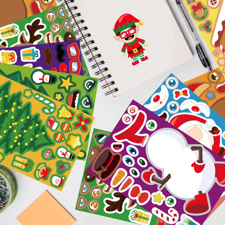 Kawaii Christmas Puzzle Sticke - Party Games Instagram 리뷰 및 가격