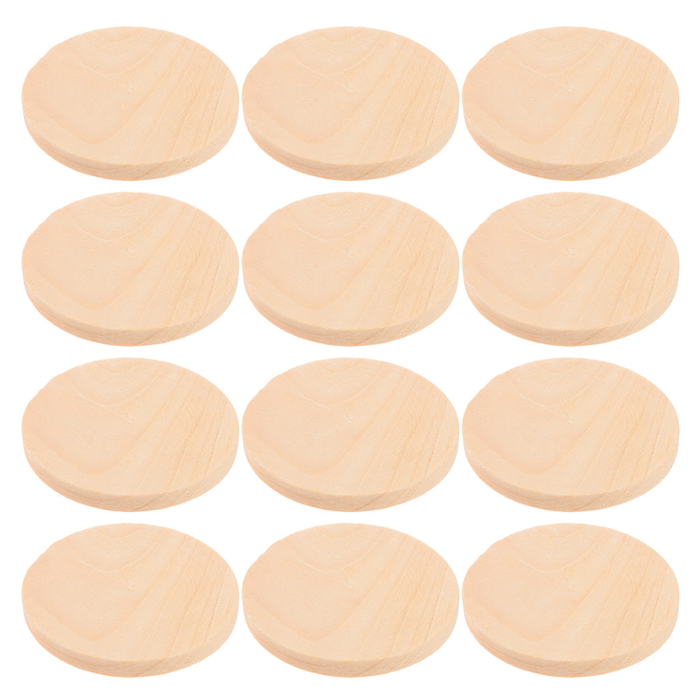 50Pcs Natural Solid Wood Circl - Party Games Name 리뷰 및 가격