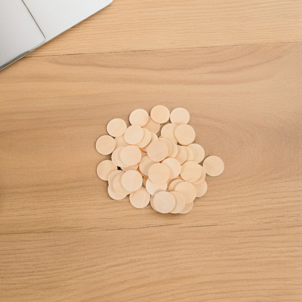 50Pcs Natural Solid Wood Circl - Party Games Name 리뷰 및 가격