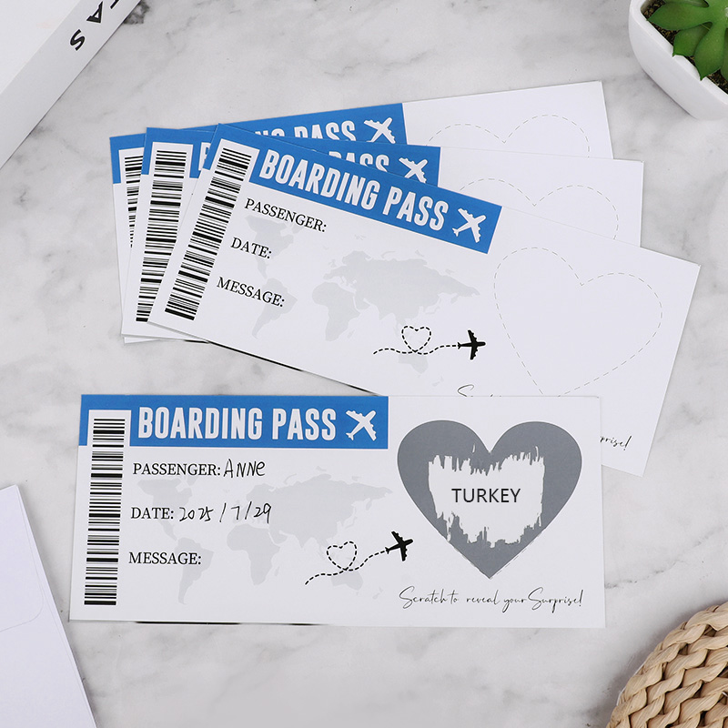 1Set Boarding Pass Scratch Off - Party Games Game Pass 리뷰 및 가격