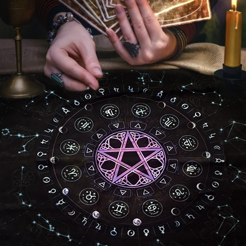 Tarot Tablecloth Mandala Flowe - Zodiac Party Games 리뷰 및 가격