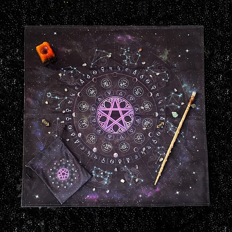 Tarot Tablecloth Mandala Flowe - Zodiac Party Games 리뷰 및 가격