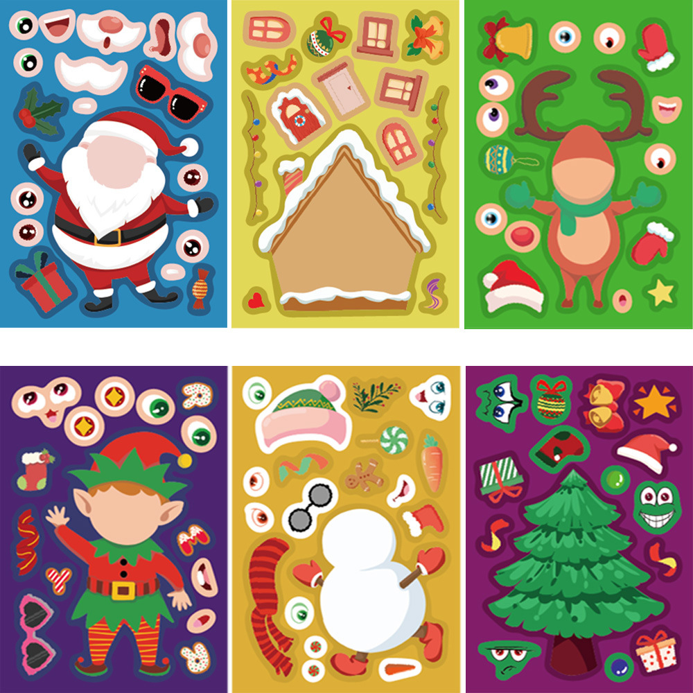 8/16Sheets Cartoon Christmas M - Party Games Instagram 리뷰 및 가격
