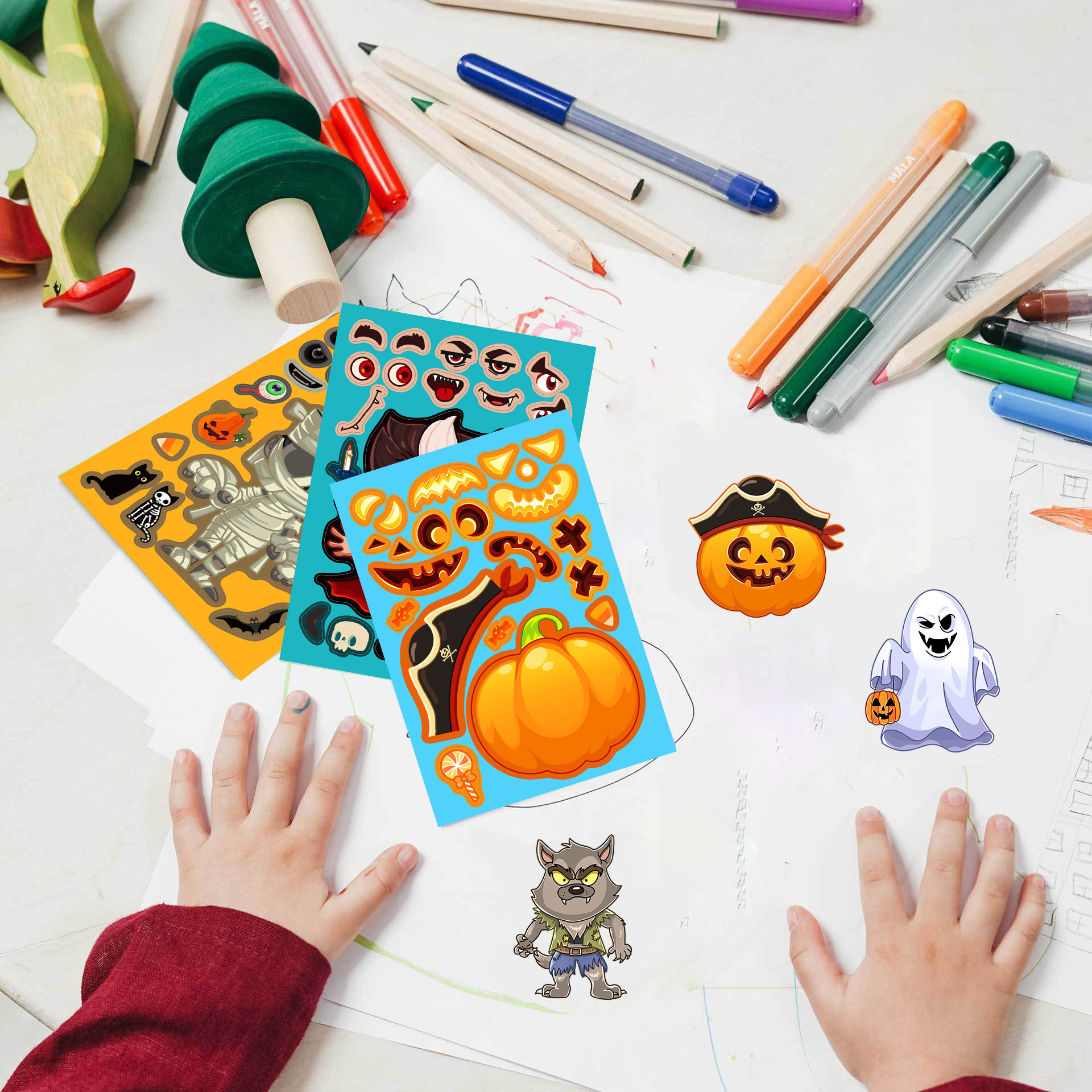 8pcs/pack Cartoon Halloween St - Party Games Instagram 리뷰 및 가격