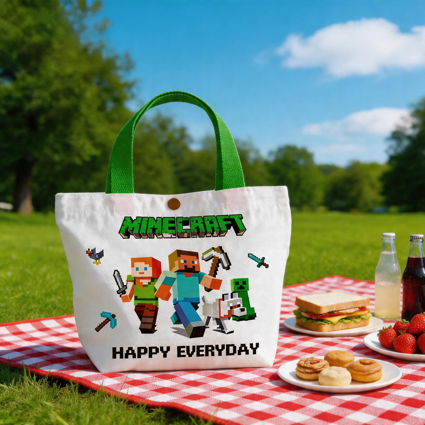 Minecrafted Canvas Bags Game F - Party Games Minecraft 리뷰 및 가격