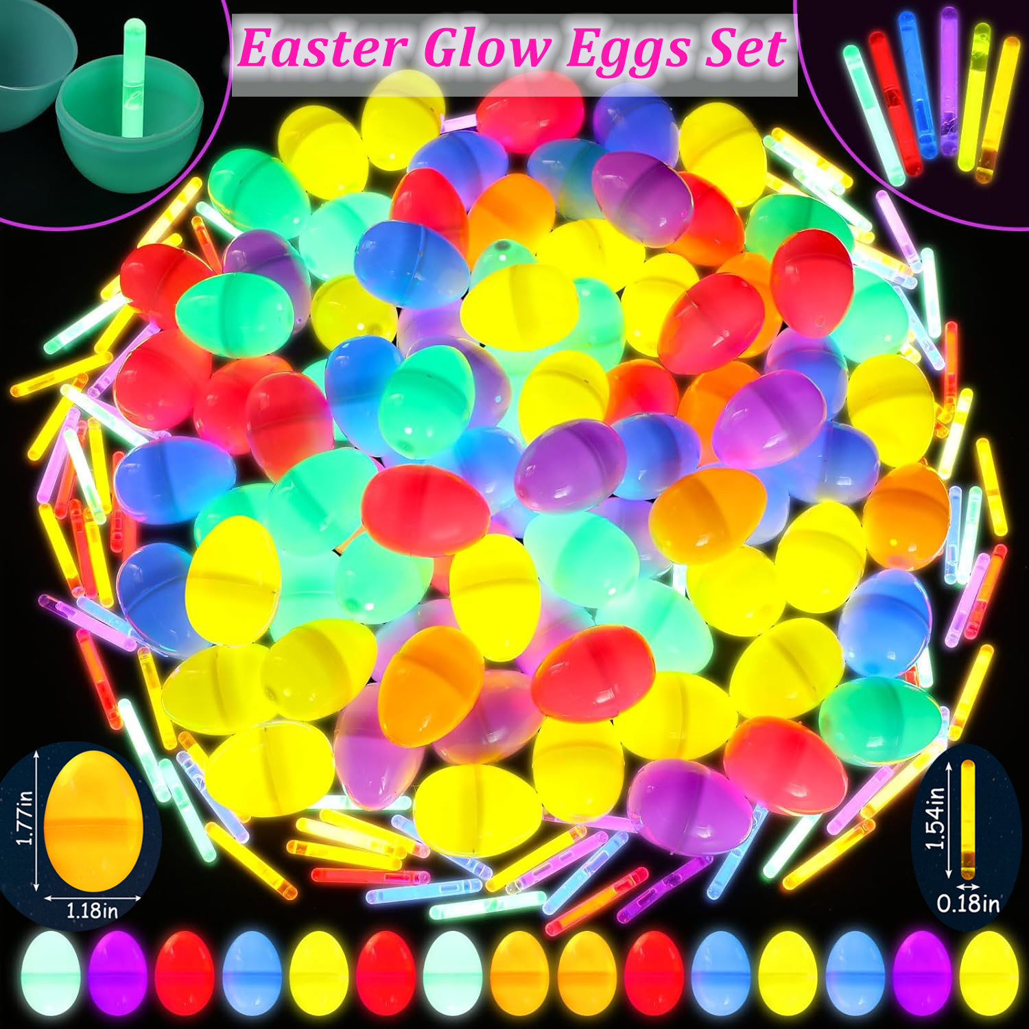 100-300Set Easter Eggs with Mi - Party Games Easter For Kids 리뷰 및 가격