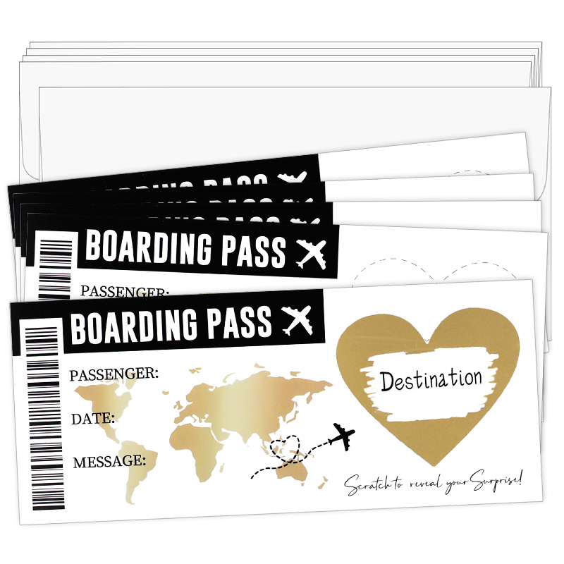 1Set Boarding Pass Scratch Off - Party Games Game Pass 리뷰 및 가격