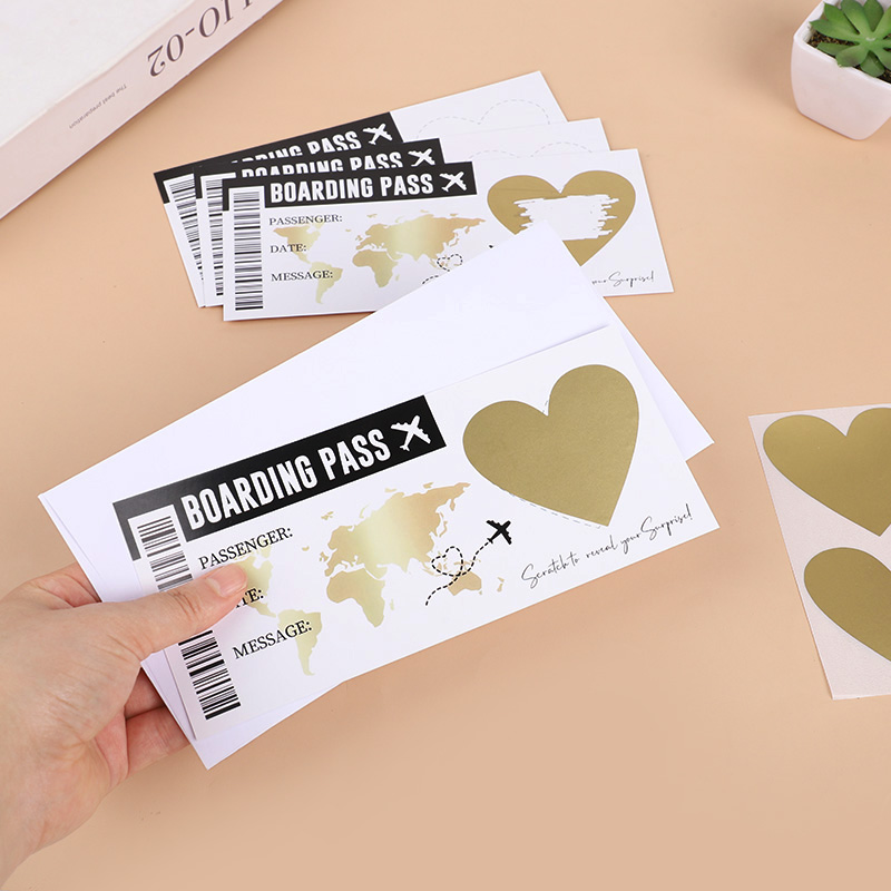 1Set Boarding Pass Scratch Off - Party Games Game Pass 리뷰 및 가격