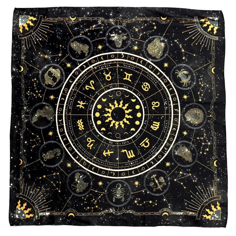 Tarot Cloth Zodiac Wheel Astro - Zodiac Party Games 리뷰 및 가격