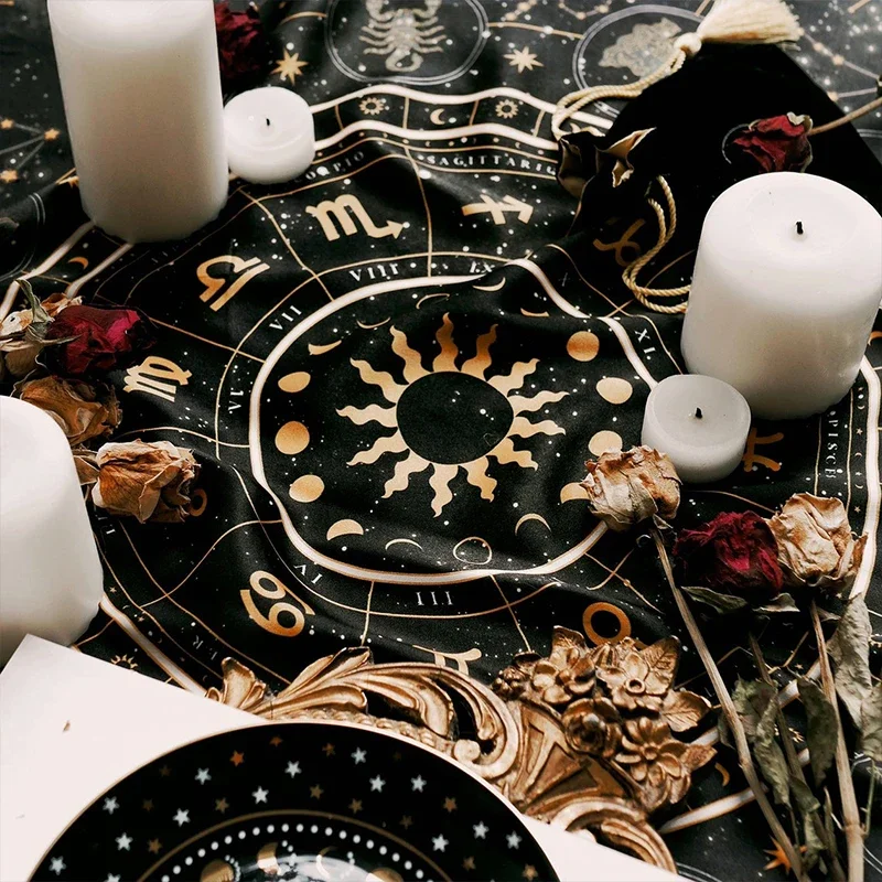 Tarot Cloth Zodiac Wheel Astro - Zodiac Party Games 리뷰 및 가격