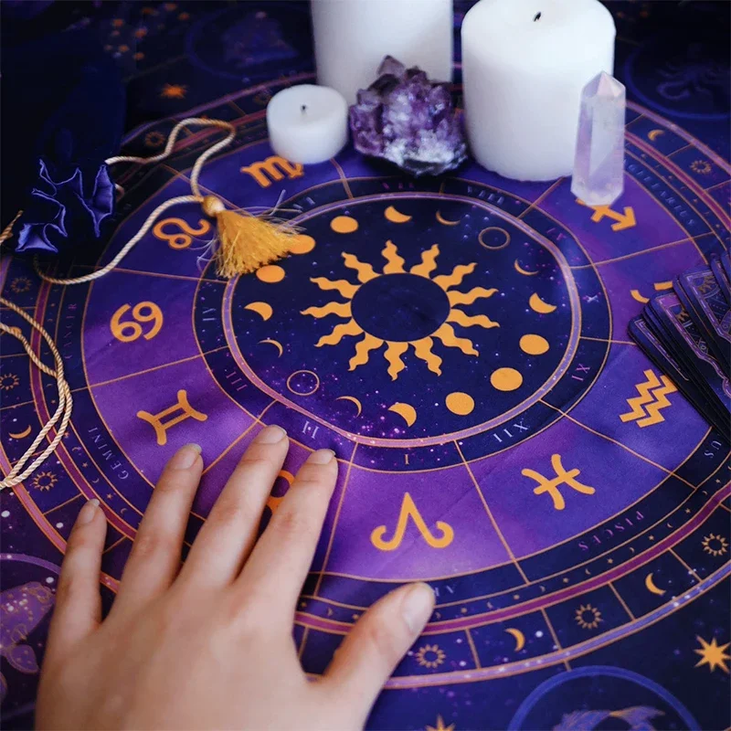 Tarot Cloth Zodiac Wheel Astro - Zodiac Party Games 리뷰 및 가격