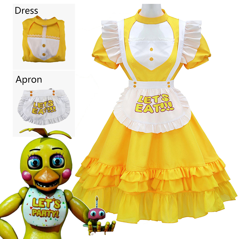 Toy Chica Cosplay Costumes Gam - Party Games Girls Night 리뷰 및 가격