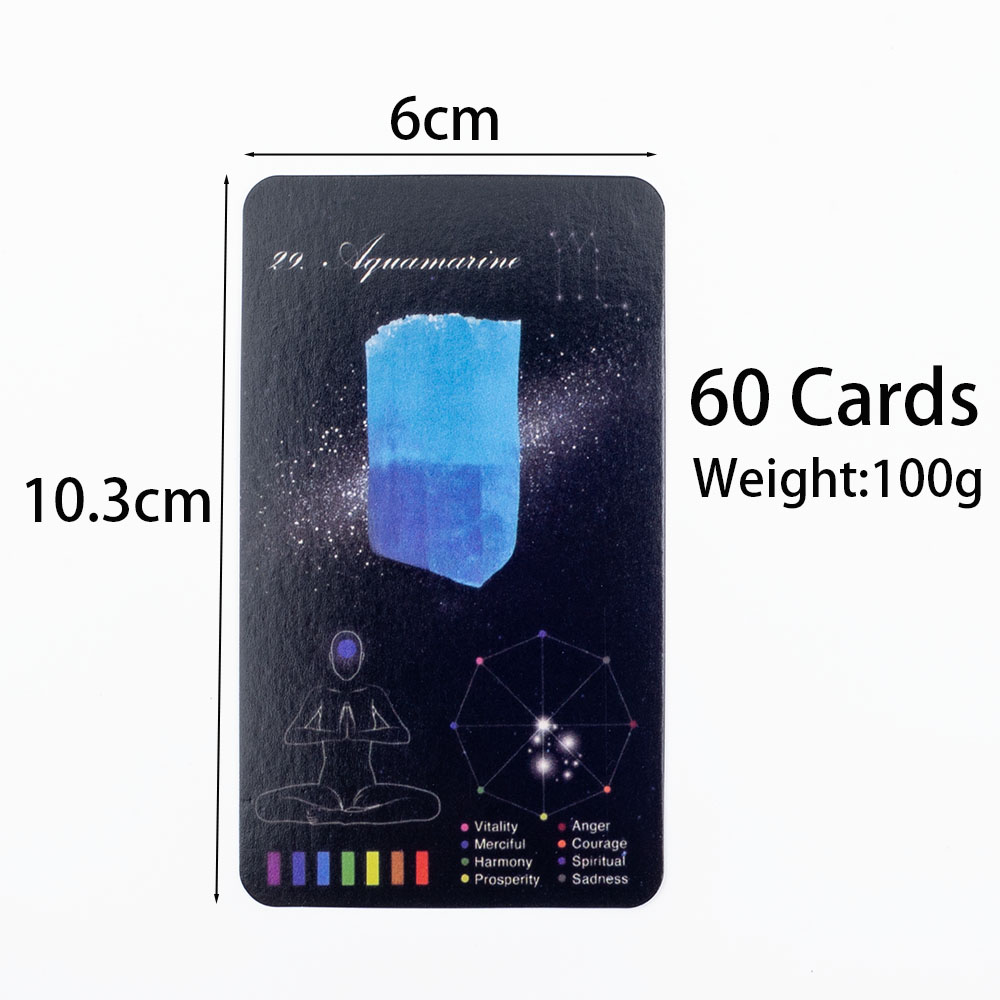 Crystals Healing Cards English - Zodiac Party Games 리뷰 및 가격