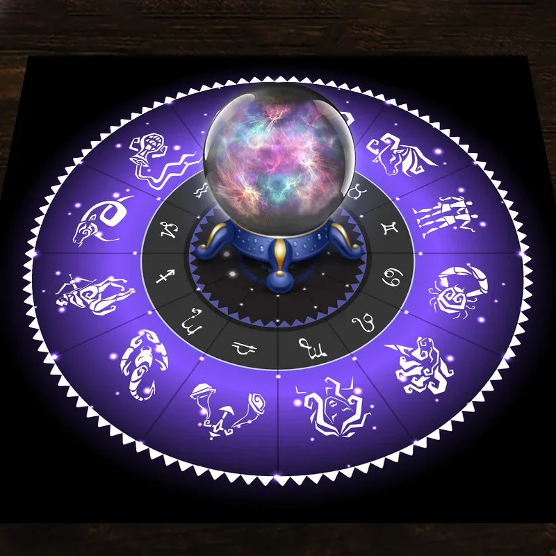 Tarot Cloth Purple Zodiac Whee - Zodiac Party Games 리뷰 및 가격