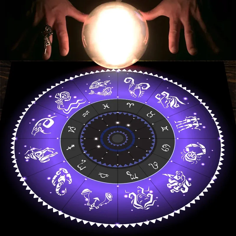 Tarot Cloth Purple Zodiac Whee - Zodiac Party Games 리뷰 및 가격