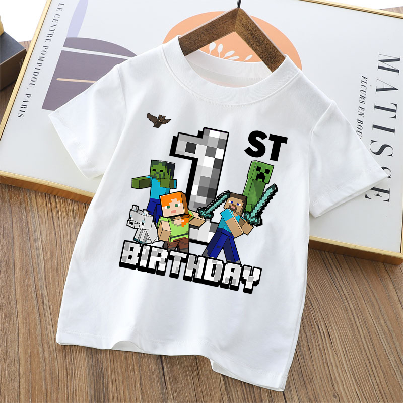 Cartoon Cute Minecrafted T-shi - Party Games Minecraft 리뷰 및 가격