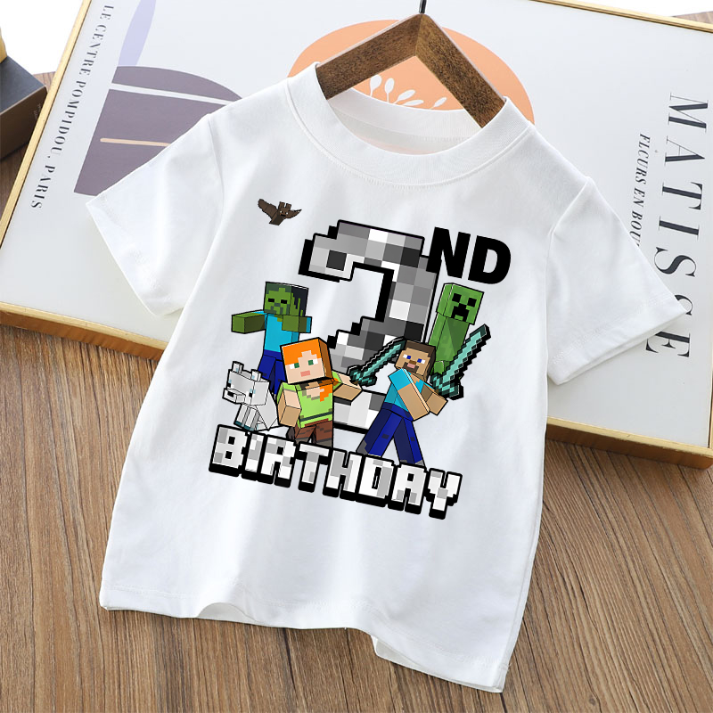 Cartoon Cute Minecrafted T-shi - Party Games Minecraft 리뷰 및 가격