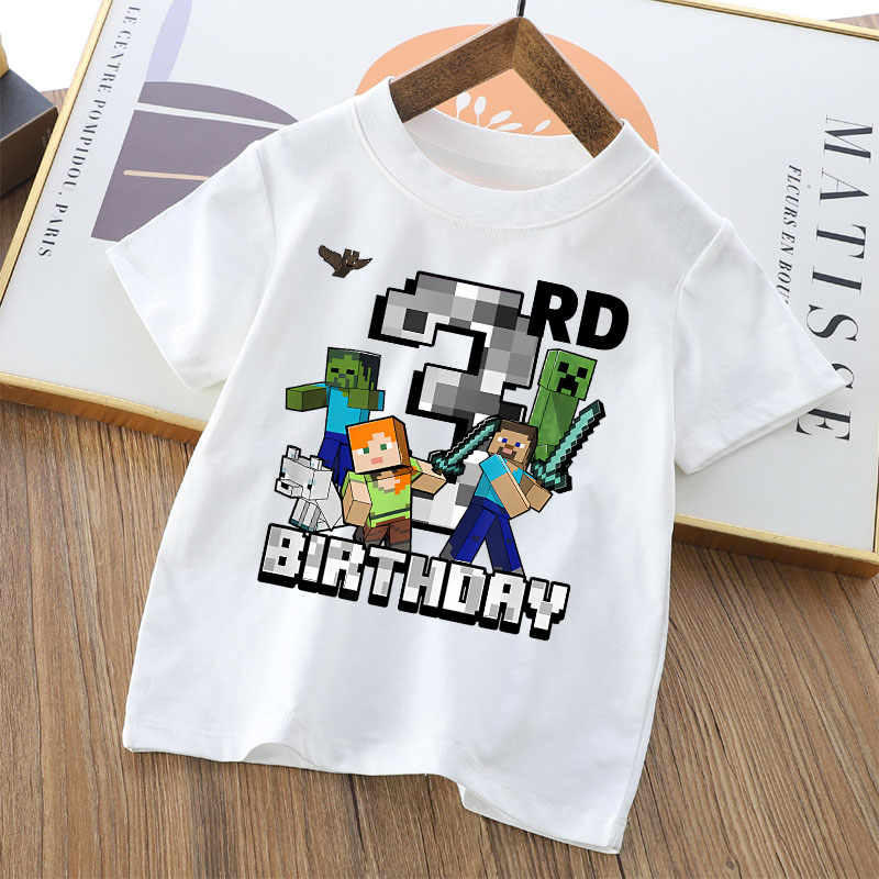 Cartoon Cute Minecrafted T-shi - Party Games Minecraft 리뷰 및 가격