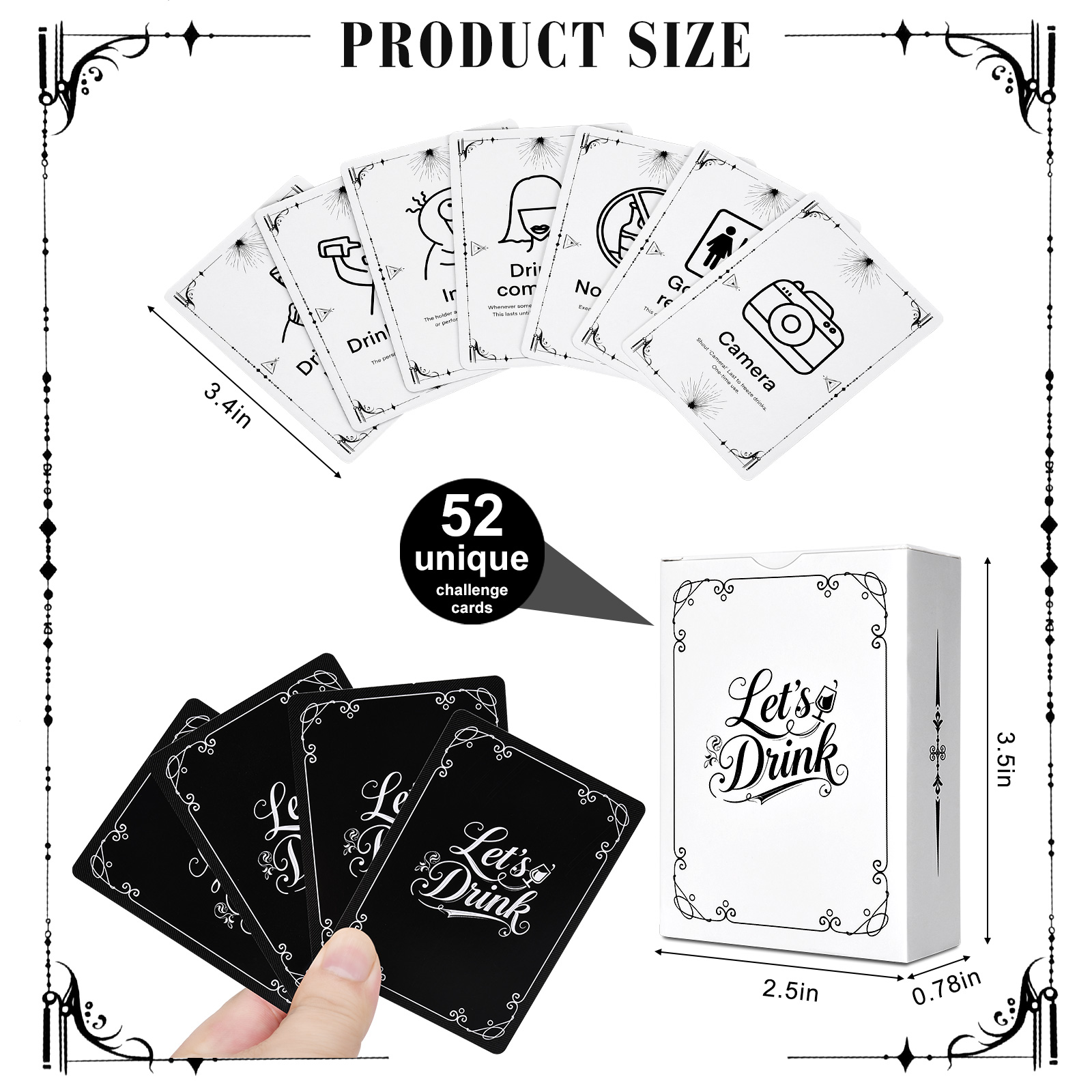 Adult Drinking Game Cards – 52 - Party Games Adults Drinking 리뷰 및 가격