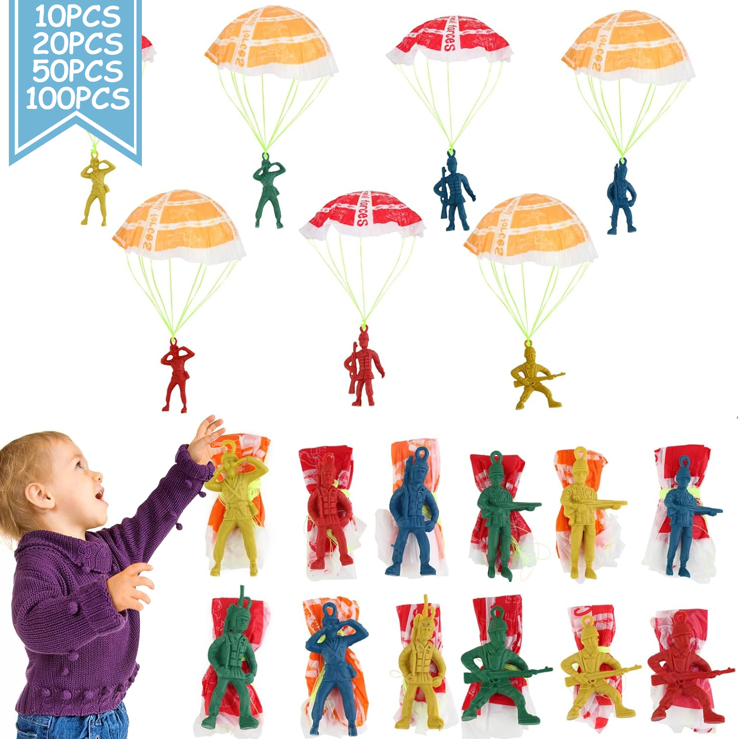 10/100pcs Parachute Toys for K - Party Games Graduation Ideas 리뷰 및 가격